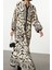 Moda Stil Relaxed Hakim Yaka Maxi Boy Tesettür Geometrik Desenli Viskon Dokuma Elbise 1