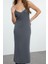 Moda Stil Slim V Yaka Midi Boy Premium Iplik Özel Iplik Triko Hırka- Elbise Takım 4