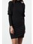 Moda Stil Slim Dik Yaka Mini Boy Fitted Vücuda Oturan Esnek Örme Elbise 1