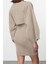 Moda Stil Slim Bisiklet Yaka Mini Boy Triko Bolero-Elbise Takım 2