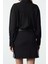 Moda Stil Regular Gömlek Yaka Mini Boy Limited Edition Kemerli Dokuma Elbise 5