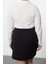 Moda Stil Fitted Gömlek Yaka Mini Boy Büyük Beden Düğmeli Dokuma Büyük Beden Gömlek Elbise 5