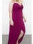 Moda Fitted Kalp Yaka Maxi Büyük Beden Yırtmaçlı Uzun Astarlı Abiye Gece Mezuniyet Nişan Elbise 4