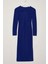 Moda Fitted Midi Boy Vücuda Oturan Pencere Cut Out Detaylı Örme Drapeli Şık Abiye Elbise 3