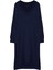 Moda Stil Oversize V Yaka Maxi Boy Triko Geniş Kalıp Elbise 3