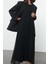 Moda Stil Regular Bisiklet Yaka Uzun Tesettür Piliseli Dokuma Içlik Elbise 1