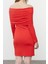 Moda Slim Carmen Yaka Mini Boy Soft Touch Yumuşak Kumaşlı Fitted Vücuda Oturan Esnek Örme Elbise 5
