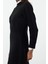 Moda Stil Fitted Dik Yaka Maxi Boy Tesettür Dantel Detalı Yumuşak Dokulu Triko Elbise 4