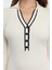 Moda Stil Slim Polo Yaka Midi Boy Renk Bloklu Triko Premium Iplik Özel Iplik Elbise 2