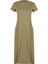 Moda Stil Relaxed Bisiklet Yaka Midi Boy Cepli Premium A-Line Örme Elbise 3