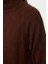 Kadın Moda Şık Mini Boy Balıkçı Yaka Regular Triko Basic Elbise 4