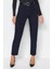 Kadın Moda Şık Kot Pantolon Geniş Paça Regular Boy Denim Gece Mavisi Yüksek Bel Mom Jeans 4