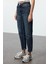 Kadın Moda Şık Kot Pantolon Boru Paça Uzun Boy Denim Yüksek Bel Slim Mom Jeans 1