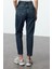 Kadın Moda Şık Kot Pantolon Boru Paça Uzun Boy Denim Yüksek Bel Slim Mom Jeans 5
