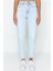 Kadın Moda Şık Kot Pantolon Boru Paça Uzun Boy Denim Yüksek Bel Slim Mom Jeans 1