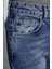 Kadın Moda Şık Kot Pantolon Geniş Paça Uzun Boy Denim Mavi Yüksek Bel Jeans 4