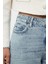 Kadın Moda Şık Kot Pantolon Geniş Paça Uzun Boy Denim Mavi Yüksek Bel Ekstra Palazzo Jeans 4