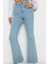 Kadın Moda Şık Kot Pantolon Geniş Paça Regular Boy Denim Yüksek Bel Crop Jeans 2