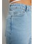 Kadın Moda Şık Kot Pantolon Geniş Paça Regular Boy Denim Yüksek Bel Crop Jeans 4