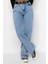 Stil Kadın Moda Denim Kot Pantolon Uzun Geniş Paça Yüksek Bel Jeans 2