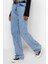 Stil Kadın Moda Denim Kot Pantolon Uzun Geniş Paça Yüksek Bel Jeans 3