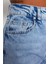 Stil Kadın Moda Denim Kot Pantolon Uzun Geniş Paça Yüksek Bel Jeans 5