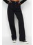 Stil Kadın Moda Denim Kot Pantolon Regular Geniş Paça Cep Detaylı Yüksek Bel Jeans 1