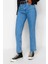 Stil Kadın Moda Denim Kot Pantolon Uzun Geniş Paça Mavi Yüksek Bel Straight Jeans 3