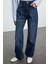 Stil Kadın Moda Denim Kot Pantolon Uzun Geniş Paça Yüksek Bel Jeans 4