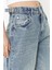 Stil Kadın Moda Denim Kot Pantolon Boru Paça Bol Kesim Yüksek Bel Jeans 5