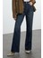 Stil Kadın Moda Denim Kot Pantolon Uzun Geniş Paça Yüksek Bel Jeans 1