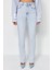 Stil Kadın Moda Denim Kot Pantolon Boru Paça Yüksek Bel Jeans 4