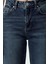 Stil Kadın Moda Denim Kot Pantolon Uzun Boru Paça Yüksek Bel Slim Mom Jeans 2
