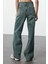 Stil Kadın Moda Denim Kot Pantolon Uzun Geniş Paça Soluk Vintage Yüksek Bel Jeans 5