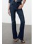 Stil Kadın Moda Denim Kot Pantolon Uzun Ispanyol Paça Yüksek Bel Jeans 1