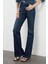 Stil Kadın Moda Denim Kot Pantolon Uzun Ispanyol Paça Yüksek Bel Jeans 3