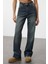Stil Kadın Moda Denim Kot Pantolon Uzun Geniş Paça Mavi Yüksek Bel Straight Jeans 4