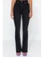 Stil Kadın Moda Denim Kot Pantolon Uzun Ispanyol Paça Yüksek Bel Jeans 5