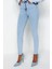 Stil Kadın Moda Denim Kot Pantolon Dar Paça Yüksek Bel Skinny Jeans 1