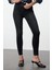 Stil Kadın Moda Denim Kot Pantolon Regular Dar Paça Antrasit Yüksek Bel Skinny Jeans 1