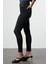 Stil Kadın Moda Denim Kot Pantolon Regular Dar Paça Antrasit Yüksek Bel Skinny Jeans 3