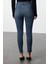 Stil Kadın Moda Denim Kot Pantolon Regular Dar Paça Mavi Yüksek Bel Skinny Jeans 5