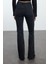 Stil Kadın Moda Denim Kot Pantolon Uzun Ispanyol Paça Yüksek Bel Jeans 2