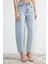 Stil Kadın Moda Denim Kot Pantolon Boru Paça Yüksek Bel Jeans 4