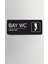 Alüminyum Ofis Departman Kapı İsimliği, Yönlendirme Levhas Bay Wc Model2 24x9 cm Siyah Model2 1