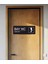 Alüminyum Ofis Departman Kapı İsimliği, Yönlendirme Levhas Bay Wc Model2 24x9 cm Siyah Model2 3