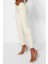 Kadın Moda Şık Kot Pantolon Boru Paça Uzun Boy Denim Ekru Yüksek Bel Slim Mom Jeans 3