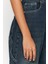 Stil Kadın Moda Denim Kot Pantolon Boru Paça Yıkama Efektli Bol Kesim Yüksek Bel Jeans 5
