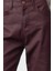 Kadın Moda Şık Kot Pantolon Geniş Paça Uzun Boy Denim Bordo Kaplamalı Yüksek Bel Straight Jeans 5