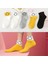 5li Emojili Gülen Yüz Unisex Yarım Konç Kolej Çorap 1